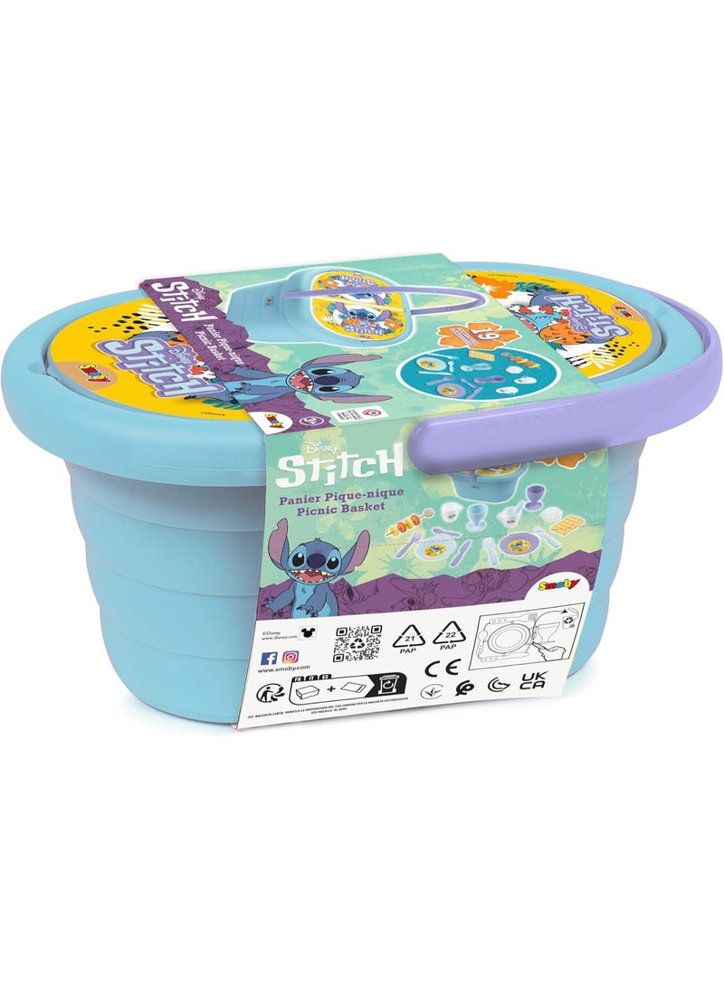 Smoby سموبي - سلة نزهة ستش للأطفال مع 19 ملحقًا - مجموعة لعب أدوار مع أدوات مائدة وطعام - محمولة بفضل المقبض المريح - للأعمار من 3 سنوات فما فوق - Image 5